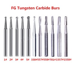 10-100 PCS Dental Lab Clinic Burs Shank Carbide Round Friction Grip FG Bur