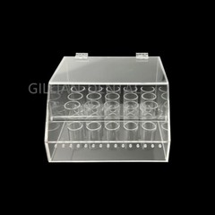 1 Box Dental Orthodontic Elastics Power Chains Ligature Ties Holder Acrylic Case
