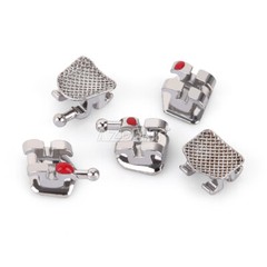 AZDENT Orthodontic Dental Brackets Roth MBT.022/.018 Hooks/Niti Round Arch Wire