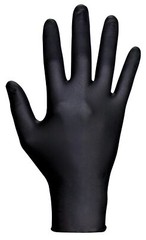 7 Mil Black Nitrile Gloves 100 Count Durable Powder Free Disposable Safety Gl…