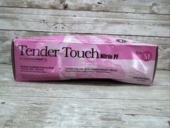 TenderTouch Nitrile Exam Gloves, Textured *4 DENTED Boxes* TTNF203, Size: Medium