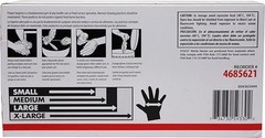 Sysco Classic Black Nitrile Extra Large Gloves Box, 100 Count