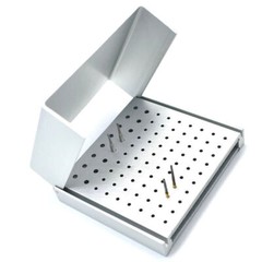 100孔牙科磨具支架高速钻石毛刺座高压灭菌-