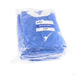 JMU Disposable SMS Lab Jackets Hip Length Medical Jacket W/3 Pockets 40g SMS