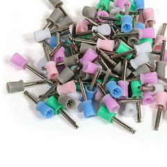 100Pcs/box Dental Oral Prophy Cup Rubber Polish Polishing Tooth Mixed-Color