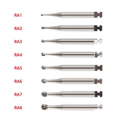 1-10 Dental Round Carbide Burs For Slow Speed Contra Angle Latch Type RA #1-8