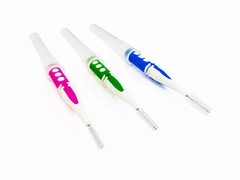 Wasser Vela Made in Taiwan 30 pcs 2-Color Handle Interdental Brush (L), L