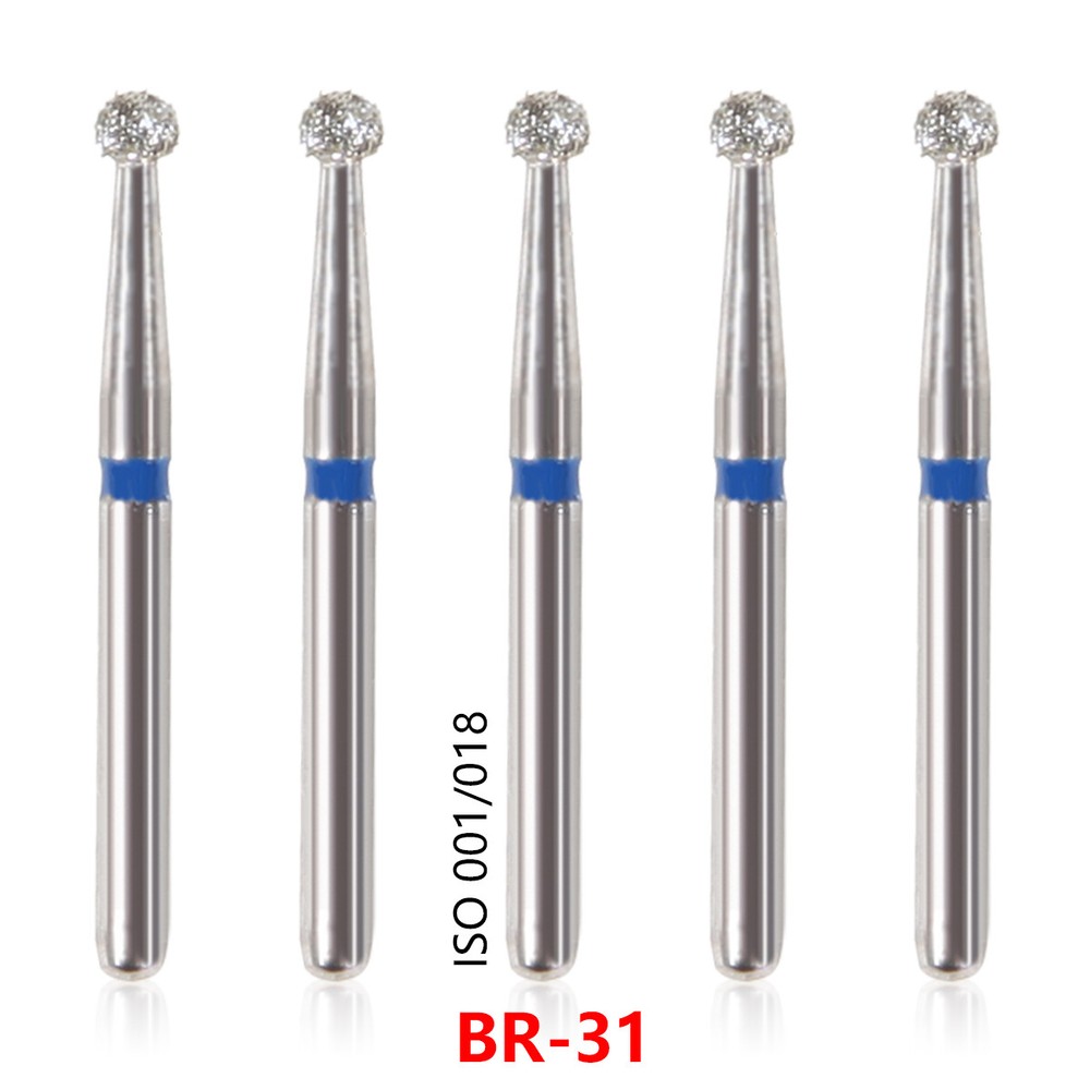 5pcs SANDENT Fresas de diamante dental para piezas de mano de alta velocidad
