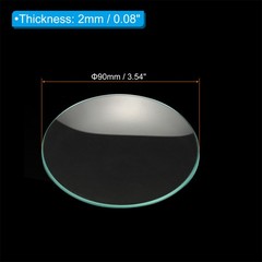 90mm Diameter Watch Glass, 10 Pack Beaker Cover Smooth Edges, Transparent