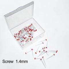 100 Pcs Dental Endo Quartz Fiber Post Straight/Screw Restorative Posts 1.0-1.8mm