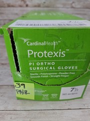 Protexis PI Ortho Polyisoprene Surgical Gloves *39 Pair Box* Size 7.5 *See Date*