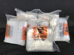 (600) Plastic Biohazard Specimen Bags 6” x 9” Resealable Zip Style