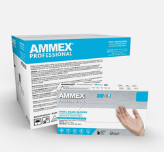 100 Medical Exam Gloves Large AMMEX Professional Vinyl Disposable Buy More Save