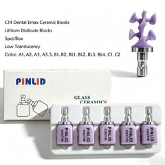 US C14 Emax Dental Glass Ceramic LT Lithium Dislicate CAD/CAM Cerec Blocks 5PCS