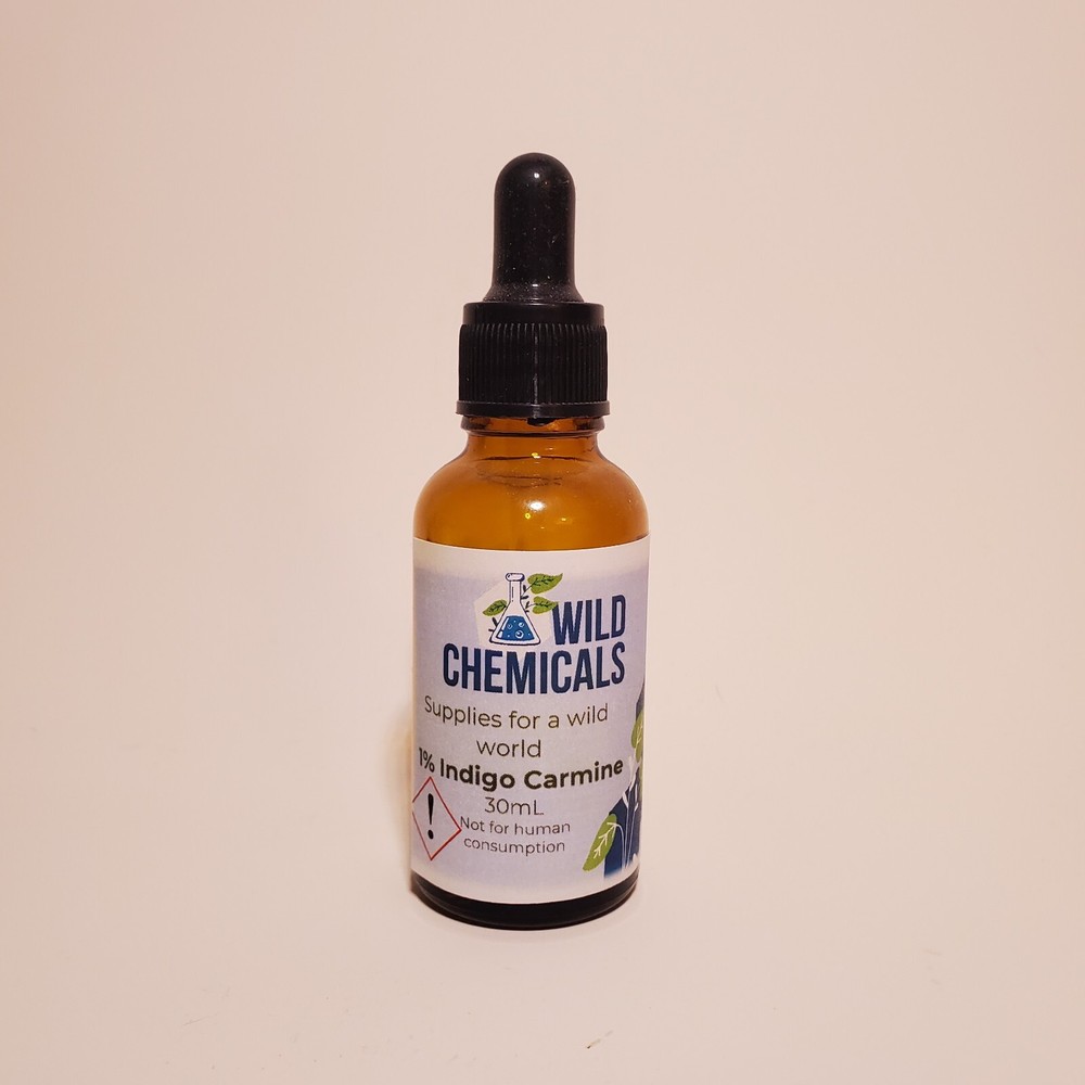 1% Indigo Carmine pH Indicator 30 mL -Water Soluble Indicator