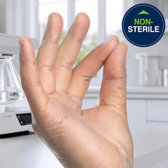 Disposable Vinyl Gloves, Powder-Free, Industrial, Food Service, Cleaning, 5.9…