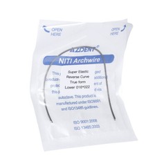 AZDENT Orthodontic Super Elastic Reverse Curve Rectangular Arch Wire True/Normal
