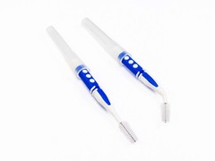 Wasser Vela Made in Taiwan 30 pcs 2-Color Handle Interdental Brush (L), L