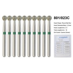 Dental Burs Diamond FG Round End Taper Football Flame Long Round Pear High Speed