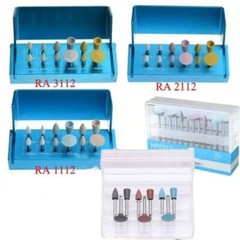 Dental Lab Polishing Kit RA HP Diamond Zirconia Porcelain Low Speed Bur Polisher