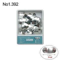 100 Pcs/Box Dental Metal Matrices Refill Matrix Band Sectional Contoured Ledge