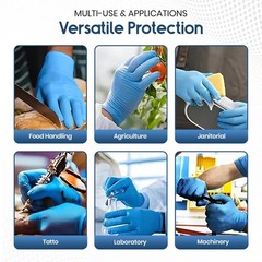 Nitrile Disposable Gloves 4 Mil Powder Free Latex Free Exam Medical Blue 🚀🚀🚀
