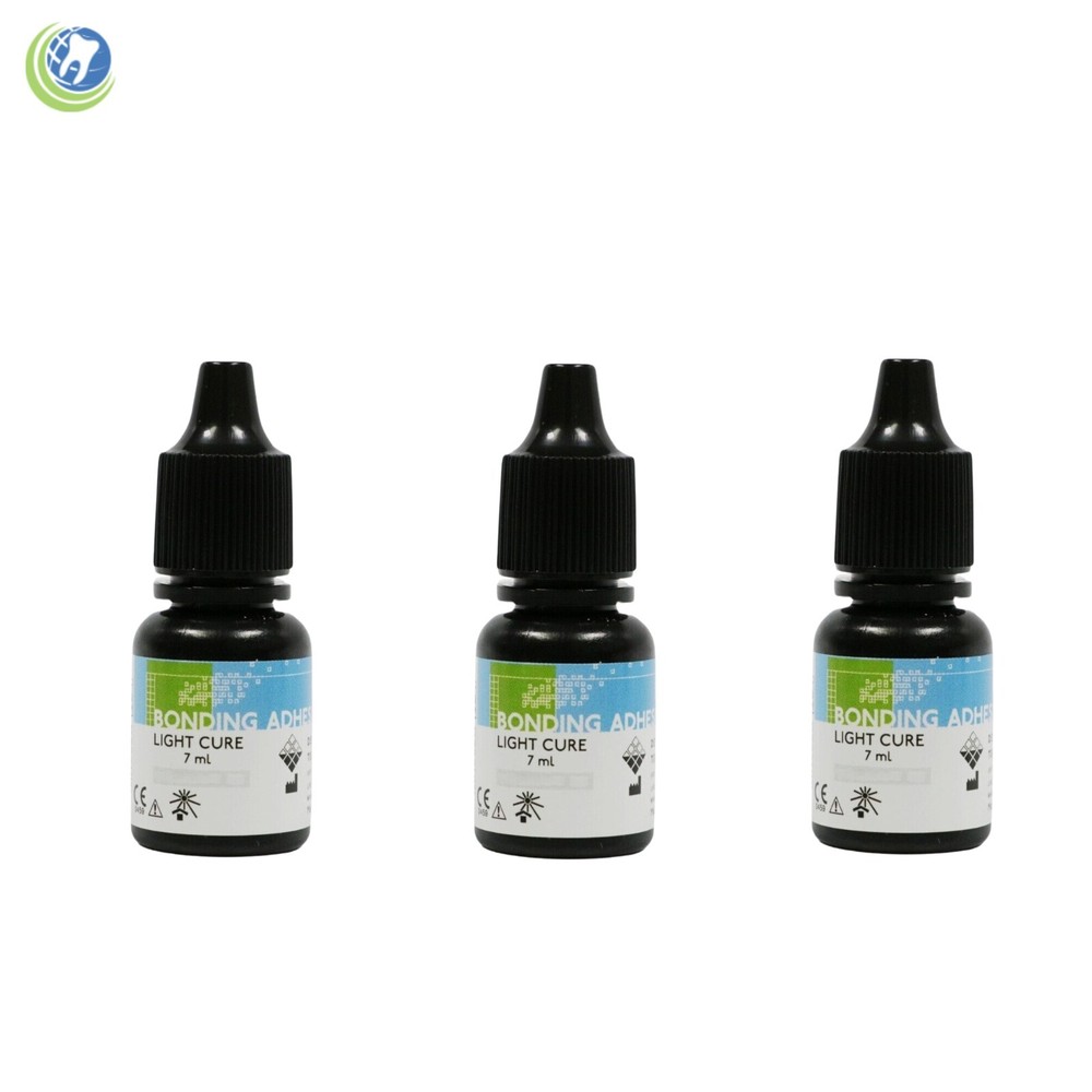 3 X Dental Light Cure Dentin Enamel Resin Bonding Adhesive 7ml Alpha-Dent