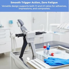 DDM International Universal Dental Cartridge Dispenser Delivery Gun 50ml 1:1/2:1