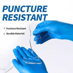 Synmax Disposable Examine Gloves Multipurpose Cleaning Powder Free Blue XL 100ct