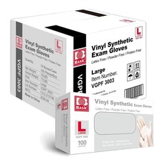 Latex Free Powder Free Vinyl Gloves 1000 pcs Disposable Food Safe Multi Use