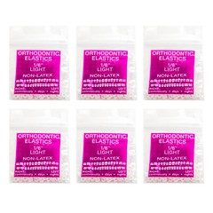 JMU Elastics Bands for Orthodontic Dental Braces Teeth Latex Free Light – Heavy