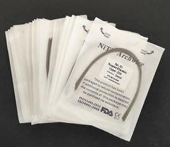 50Pieces Dental Wire Round Super Elastic Niti Arch Wires Ovoid Orthodontics Arcs