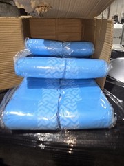 Disposable Non-Slip Shoe Covers (300 Pairs) Blue Extra Large Non-Woven Durable