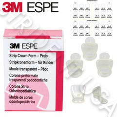 3M Pediatric Strip Crown Forms Pedodontic 5 per Box – multiple sizes available
