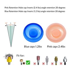 US ZEST Locator Replacement Retention Male Caps Inserts For Dental Overdenture