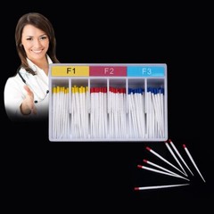 500PCS Dental Absorbent Paper Point puntas de papel absorbente endodoncia F1F2F3