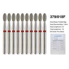 Dental Bur Diamond Burs FG High Speed Round End Taper Cylinder Football Barrel
