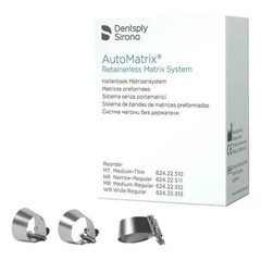 Dentsply 62422513 Automatrix Retainerless Matrix System Bands Wide Regular 72Pk