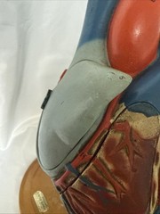 Vintage Denoyer-Geppert Anatomical Heart With Stand, Flaps Open