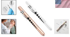 Compact and Lightweight LED Medical Penlights – 2 Pcs with Ruler and Gauge