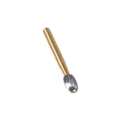 10 Pcs Dental Tungsten Carbide Burs Trimming & Finishing 7408 19mm Egg shape ns