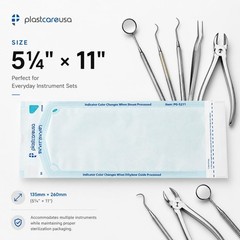 200 5.25 x 10 Self Sealing Sterilization Pouches – Autoclave Sterilizer Bags …