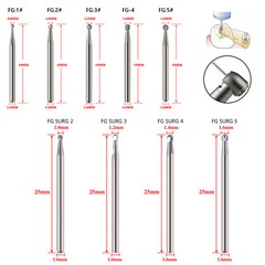 Dental Surgical Round Tungsten Carbide Bur 19mm/25mm For High Speed Handpiece XL