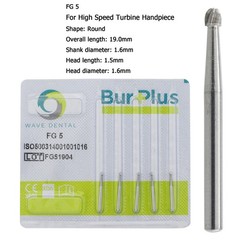 WAVE Dental Round Surgical Burs Carbide Bur High Speed Long FG / FG SURG 2 4 6 8
