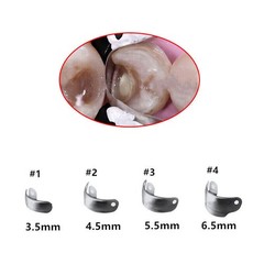 Dental Sectional Contoured Matrices Matrix Bands Metal Refills 50 Pcs 0.038mm