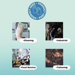 Blue Latex Free, Powder free, Vinyl Disposable Gloves – 5 MIL, Small, 2000 Pcs
