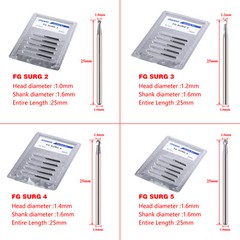 Dental Surgical Round Tungsten Carbide Bur 19mm/25mm For High Speed Handpiece XL
