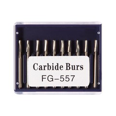 Dental Midwest FG #557 Clinic Length Cross Cut Carbide Burs 100pk （19mm）
