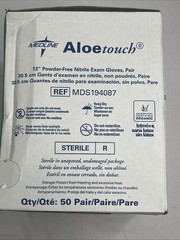 MEDLINE Aloetouch 12” Nitrile Exam Gloves Sterile *1 Box 50 Pair* Size: Large