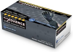 Advance Black Nitrile Exam Gloves IF63 Thick 6 Mil Black Gloves 100 PCS M/L/XL